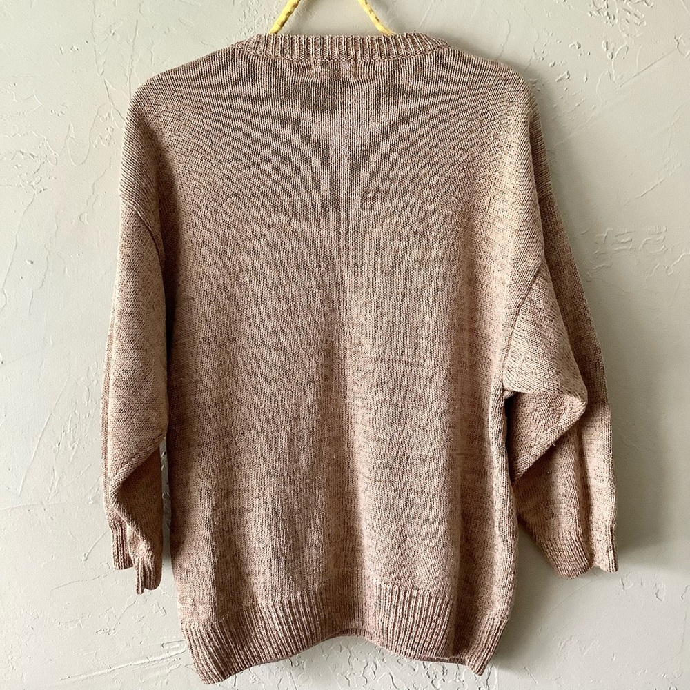 Vintage 90s Bonnie Billy by holly textured mixed media house embroidered sweater - Picture 8 of 10